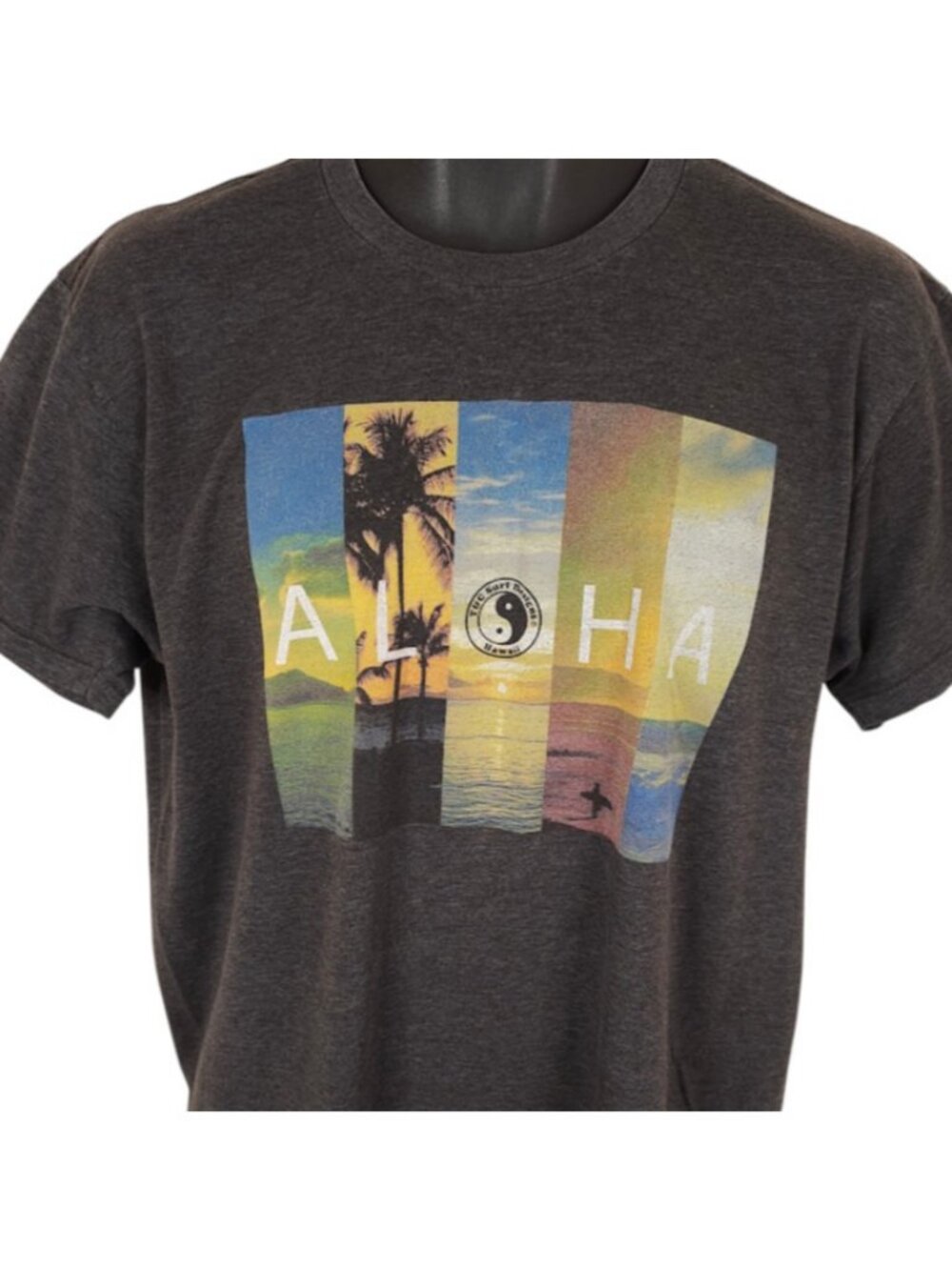 T&C Surf Designs T Shirt Mens Size Large Gray Aloha Hawaii Surfer Tee